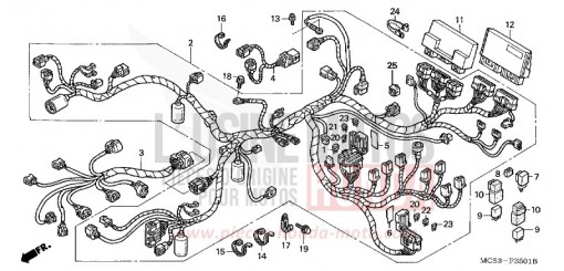 WIRE HARNESS (ST1300A) ST1300A2 de 2002
